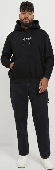 Jack & Jones ESTERBRO Hoodie Black - Puloveri & dukserice - Muške Puloveri & dukserice veliki brojevi