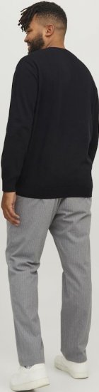 Jack & Jones BASIC Knitted Sweater Black - Puloveri & dukserice - Muške Puloveri & dukserice veliki brojevi
