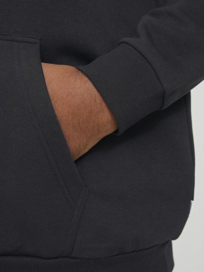 Jack & Jones BRADLEY Hoodie Black - Puloveri & dukserice - Muške Puloveri & dukserice veliki brojevi