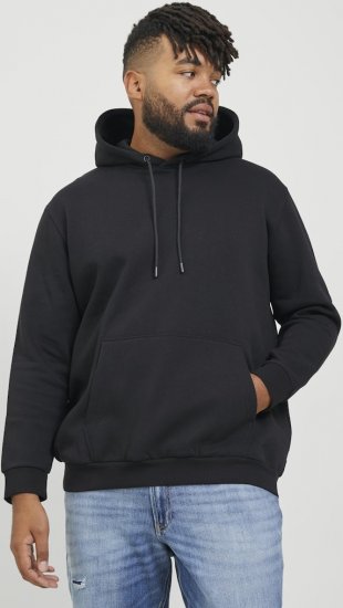 Jack & Jones BRADLEY Hoodie Black - Puloveri & dukserice - Muške Puloveri & dukserice veliki brojevi