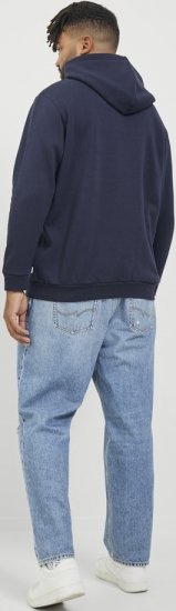 Jack & Jones BRADLEY Hoodie Navy Blazer - Puloveri & dukserice - Muške Puloveri & dukserice veliki brojevi