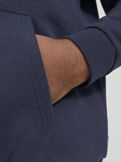 Jack & Jones BRADLEY Hoodie Navy Blazer - Puloveri & dukserice - Muške Puloveri & dukserice veliki brojevi