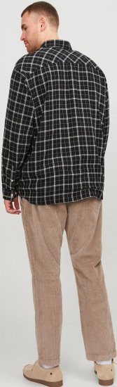 Jack & Jones JORCOZY FLANNEL CHECK SHIRT LS Black - Košulje - Muške Košulje Veliki Brojevi