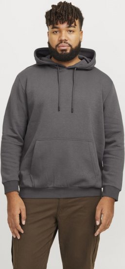 Jack & Jones BRADLEY Hoodie Grey - Puloveri & dukserice - Muške Puloveri & dukserice veliki brojevi