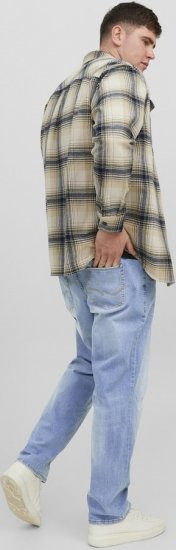 Jack & Jones MIKE JORIGINAL SQ 330 Jeans Blue Denim - Traperice & hlače - Muške Traperice i Hlače Veliki Brojevi