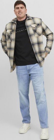 Jack & Jones MIKE JORIGINAL SQ 330 Jeans Blue Denim - Traperice & hlače - Muške Traperice i Hlače Veliki Brojevi