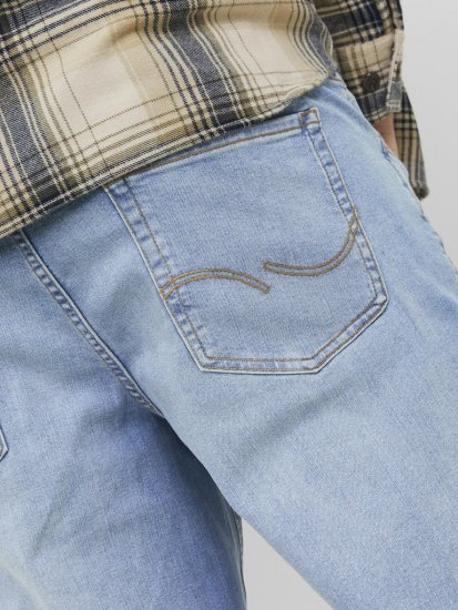 Jack & Jones MIKE JORIGINAL SQ 330 Jeans Blue Denim - Traperice & hlače - Muške Traperice i Hlače Veliki Brojevi