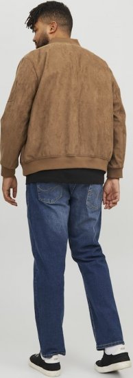 Jack & Jones ROCKY Faux Suede Bomber Jacket Brown - Jakne - Muške Jakne Veliki Brojevi