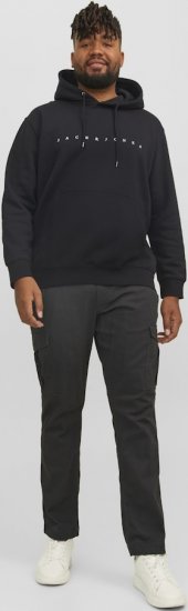 Jack & Jones STAR Hoodie Black - Puloveri & dukserice - Muške Puloveri & dukserice veliki brojevi