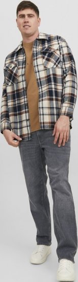 Jack & Jones MIKE ORIGINAL SQ 270 Jeans Black Denim - Traperice & hlače - Muške Traperice i Hlače Veliki Brojevi