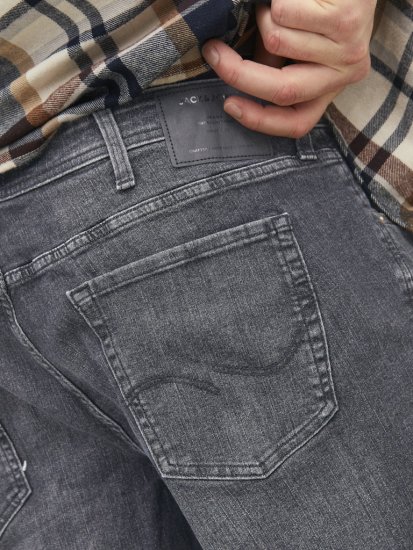 Jack & Jones MIKE ORIGINAL SQ 270 Jeans Black Denim - Traperice & hlače - Muške Traperice i Hlače Veliki Brojevi