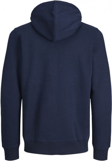Jack & Jones BRADLEY Zip Hoodie Navy Blazer - Puloveri & dukserice - Muške Puloveri & dukserice veliki brojevi