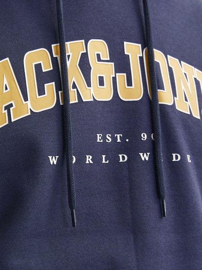 Jack & Jones CALEB Hoodie Navy Blazer - Puloveri & dukserice - Muške Puloveri & dukserice veliki brojevi