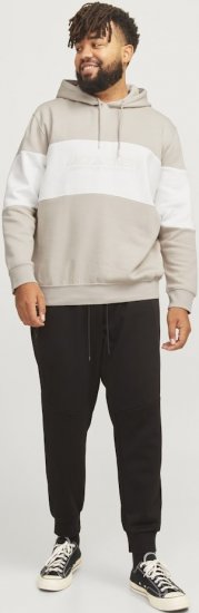 Jack & Jones LEGACY 2 Color Hoodie Beige - Puloveri & dukserice - Muške Puloveri & dukserice veliki brojevi