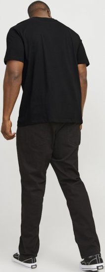 Jack & Jones JJEBRADLEY T-Shirt Black - Majice Kratkih Rukava - Muške Majice Kratkih Rukava Veliki Brojevi 