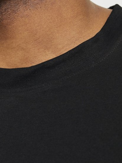 Jack & Jones JJEBRADLEY T-Shirt Black - Majice Kratkih Rukava - Muške Majice Kratkih Rukava Veliki Brojevi 