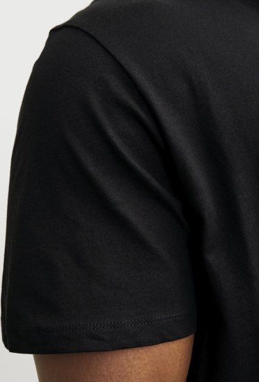 Jack & Jones JJEBRADLEY T-Shirt Black - Majice Kratkih Rukava - Muške Majice Kratkih Rukava Veliki Brojevi 
