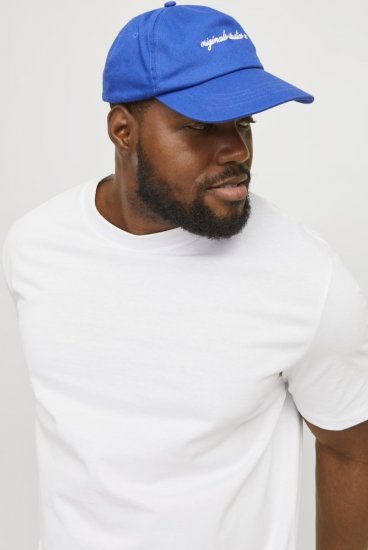 Jack & Jones BRADLEY T-Shirt White - Majice Kratkih Rukava - Muške Majice Kratkih Rukava Veliki Brojevi 