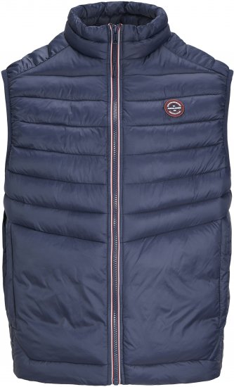 Jack & Jones SPRINT True Red Stitches BODYWARMER Navy Blazer - Jakne - Muške Jakne Veliki Brojevi
