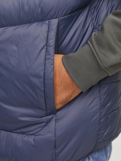 Jack & Jones SPRINT True Red Stitches BODYWARMER Navy Blazer - Jakne - Muške Jakne Veliki Brojevi