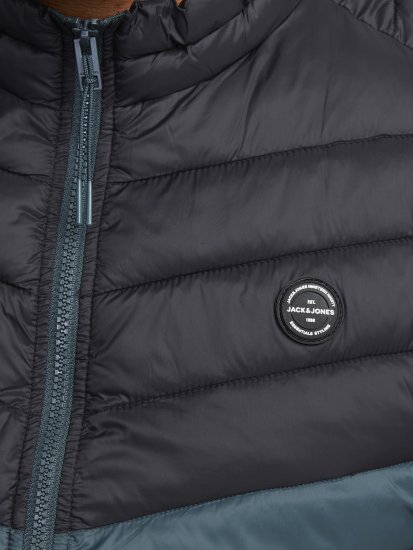 Jack & Jones SPRINT Black Blocking BODYWARMER With Collar Dark Turquoise - Jakne - Muške Jakne Veliki Brojevi