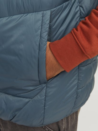 Jack & Jones SPRINT Black Blocking BODYWARMER With Collar Dark Turquoise - Jakne - Muške Jakne Veliki Brojevi