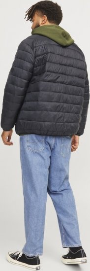 Jack & Jones SPRINT Quilted Collar Jacket Black - Jakne - Muške Jakne Veliki Brojevi