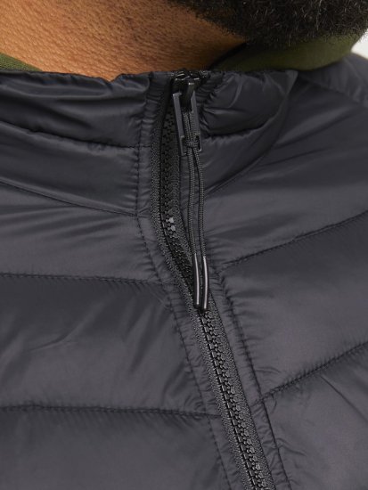Jack & Jones SPRINT Quilted Collar Jacket Black - Jakne - Muške Jakne Veliki Brojevi