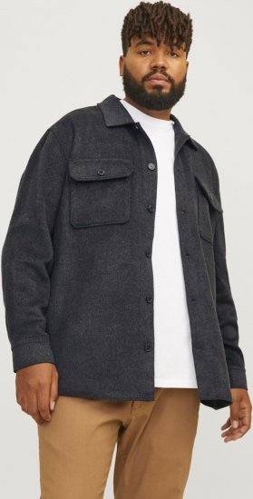 Jack & Jones BRADLEY OLLIE Overshirt LS Black - Košulje - Muške Košulje Veliki Brojevi