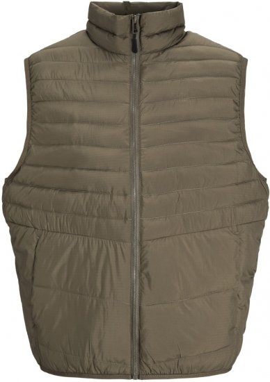 Jack & Jones STATE Vest Brown - Jakne - Muške Jakne Veliki Brojevi