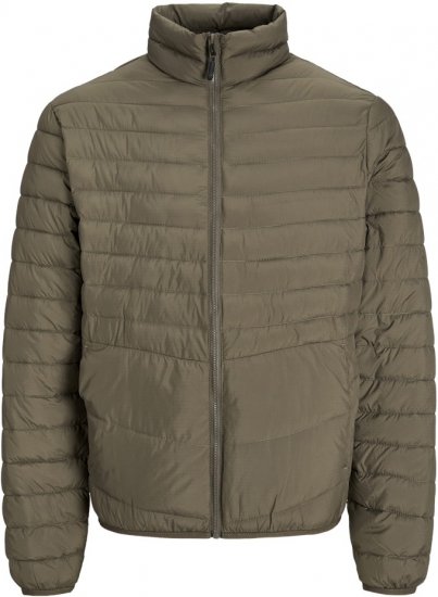 Jack & Jones STATE Puffer Jacket With Collar Brown - Jakne - Muške Jakne Veliki Brojevi