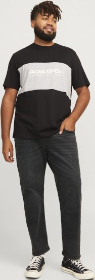 Jack & Jones GLENN ORIGINAL CB 772 Black Denim - Traperice & hlače - Muške Traperice i Hlače Veliki Brojevi