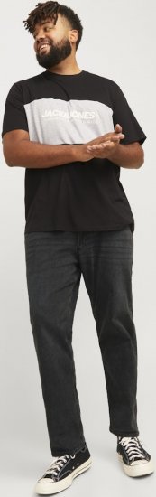 Jack & Jones GLENN ORIGINAL CB 772 Black Denim - Traperice & hlače - Muške Traperice i Hlače Veliki Brojevi