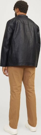 Jack & Jones DYLAN Clean PU Jacket Black - Jakne - Muške Jakne Veliki Brojevi