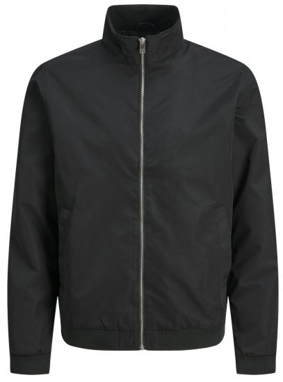 Jack & Jones JJROY HARRINGTON BOMBER Jacket Black - Jakne - Muške Jakne Veliki Brojevi