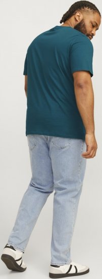 Jack & Jones CORP Logo Play 5 T-Shirt Deep Teal - Majice Kratkih Rukava - Muške Majice Kratkih Rukava Veliki Brojevi 