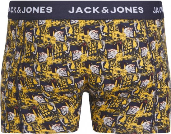 Jack & Jones SKULLROCK Trunks 3-Pack Navy Blazer - Donje rublje & kupaće hlače - muške donje rublje veliki brojevi