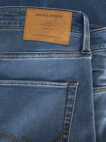 Jack & Jones JJIMIKE JJICON I.K. SQ 027 Jeans Blue Denim - Traperice & hlače - Muške Traperice i Hlače Veliki Brojevi