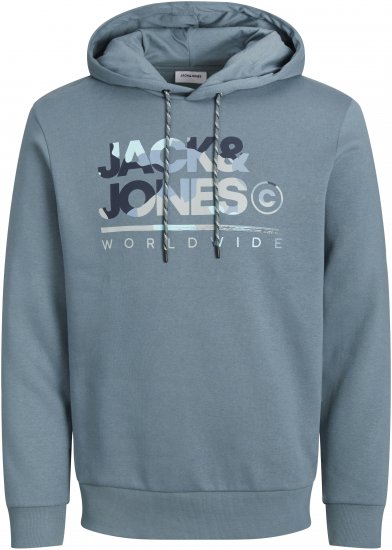 Jack & Jones JJLUKE Hoodie Goblin Blue - Puloveri & dukserice - Muške Puloveri & dukserice veliki brojevi