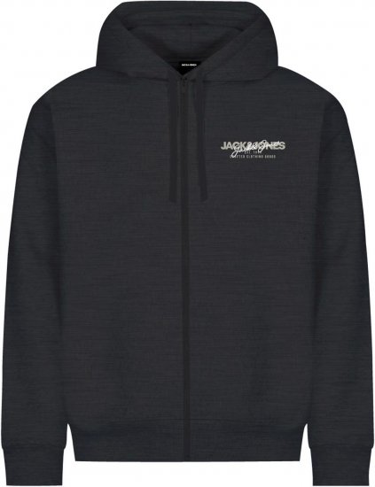 Jack & Jones ALVIS Hoodie Black - Puloveri & dukserice - Muške Puloveri & dukserice veliki brojevi