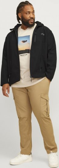 Jack & Jones JJTAYLOR Softshell Jacket Black - Jakne - Muške Jakne Veliki Brojevi