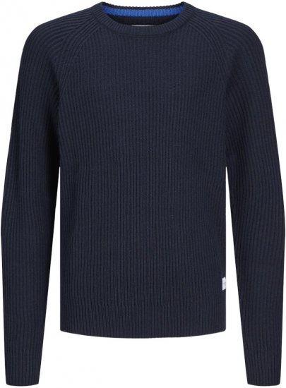 Jack & Jones PANNEL Knitted Sweater Navy Blazer - Puloveri & Dukserice - Muške Puloveri & dukserice veliki brojevi