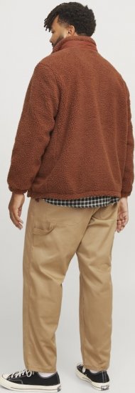 Jack & Jones ESTERBRO High Collar Teddy Jacket Brandy Brown - Jakne - Muške Jakne Veliki Brojevi