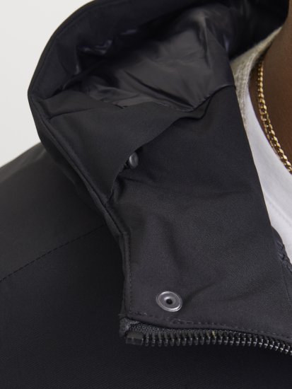 Jack & Jones KEEN Windproof Parka Black - Jakne - Muške Jakne Veliki Brojevi