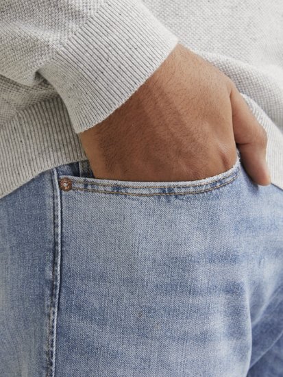 Jack & Jones GLENN CB 625 Jeans Blue Denim - Traperice & hlače - Muške Traperice i Hlače Veliki Brojevi