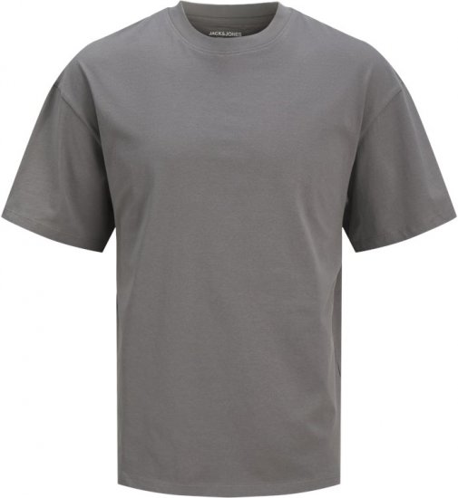  Jack & Jones BRADLEY T-Shirt Grey - Majice Kratkih Rukava - Muške Majice Kratkih Rukava Veliki Brojevi 