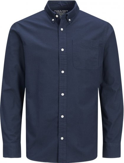 Jack & Jones Brook Oxford Long Sleeve Shirt Navy Blazer - Košulje - Muške Košulje Veliki Brojevi