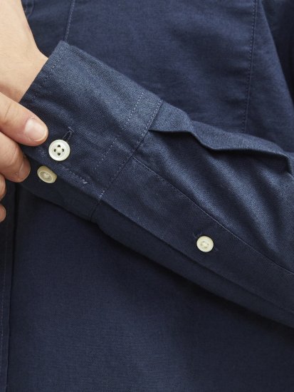 Jack & Jones Brook Oxford Long Sleeve Shirt Navy Blazer - Košulje - Muške Košulje Veliki Brojevi
