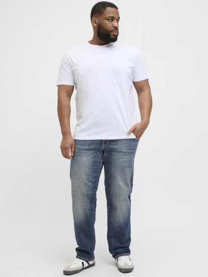 Jack & Jones Mike Fox CB 082 Jeans Blue Denim - Traperice & hlače - Muške Traperice i Hlače Veliki Brojevi