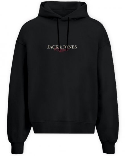 Jack & Jones Billyburg Sweatshirt Black - Puloveri & dukserice - Muške Puloveri & dukserice veliki brojevi